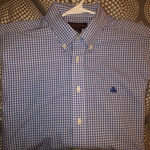 Brooks Brothers Blue & White Checkered Button Down